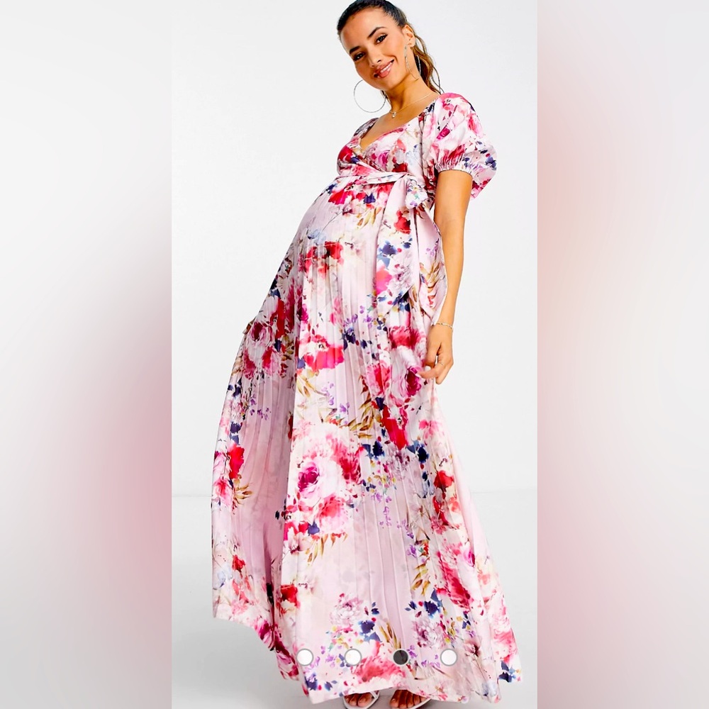 ASOS maternity floral maxi dress